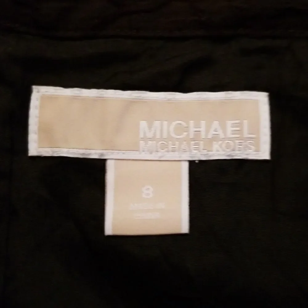 Michael Michael Kors Ladies Size 8 Black on Black Embroidered Skirt